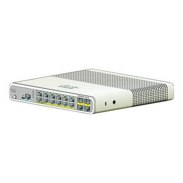 Cisco Catalyst Compact 2960C-12PC-L - Commutateur - Géré - 12 x 10/100 (PoE) + 2 x SFP Gigabit Partagé - Bureau, Rackable, Mural - PoE