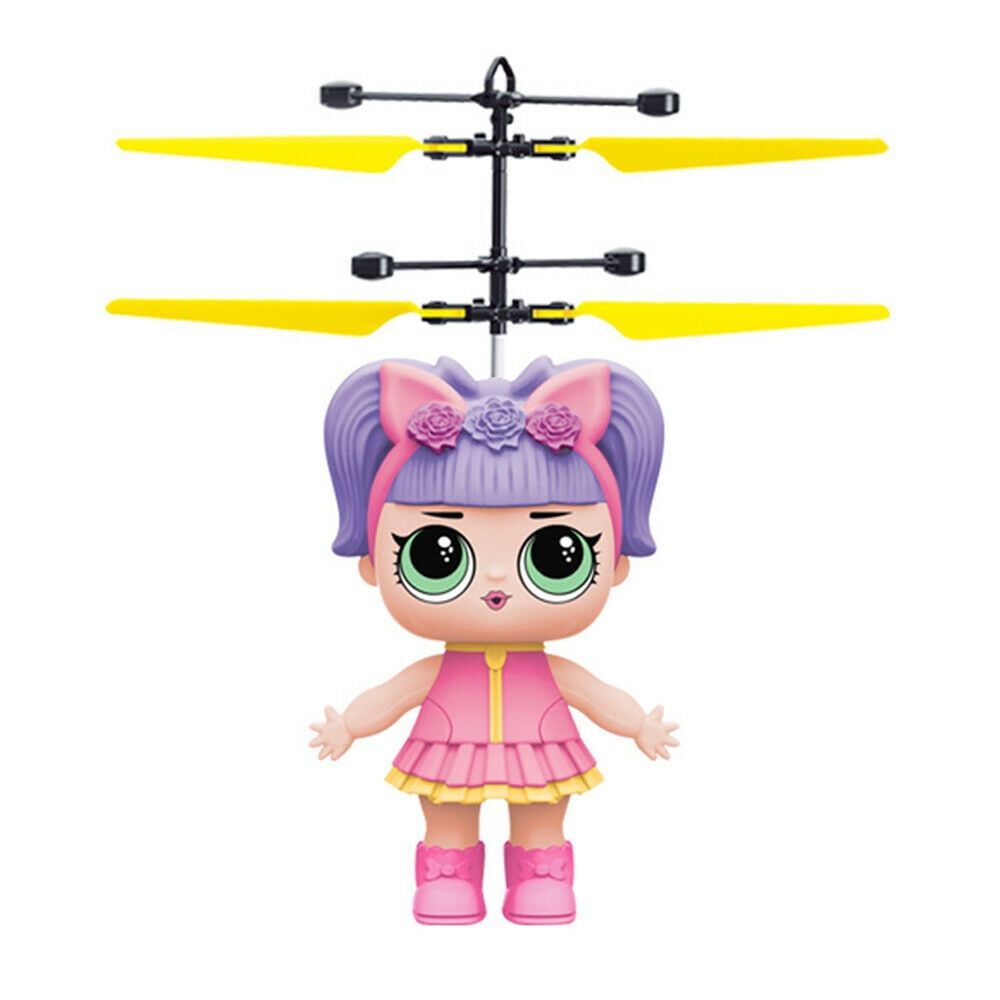 Flying Infrared Induction Doll Drone Toy Hand Control Helicopter with