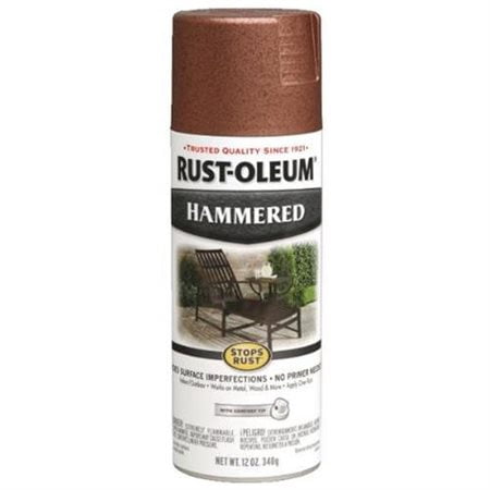 (3 Pack) Rust-Oleum Stops Rust Hammered Copper Spray Paint, 12