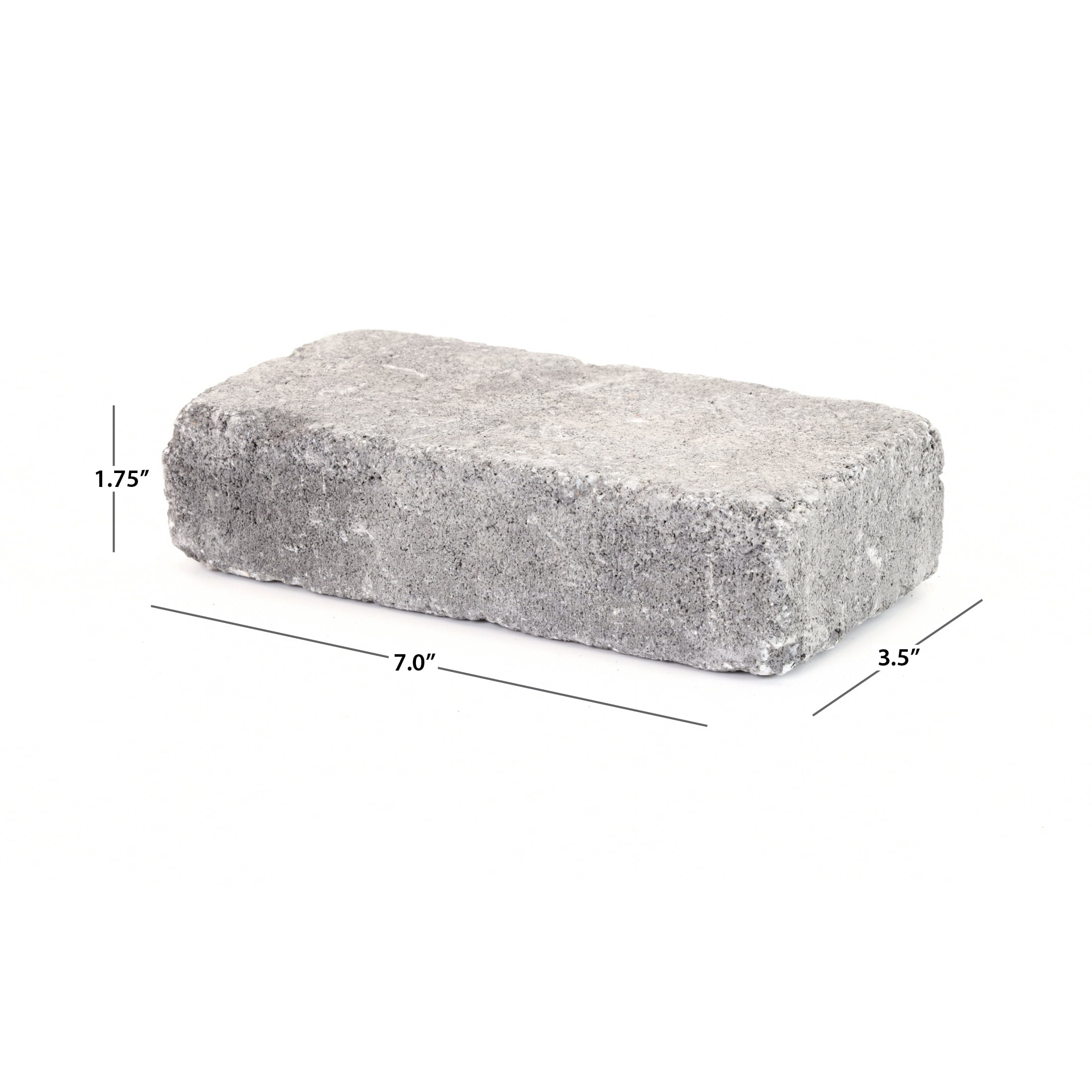 Pavestone 3.5" RumbleStone Mini Granite Blend (Charcoal/Grey) Concrete Retaining Wall