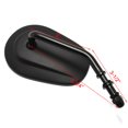 thumbnail image 4 of Espejos laterales de moto Devilmotor Black Matte para Harley, 4 of 7