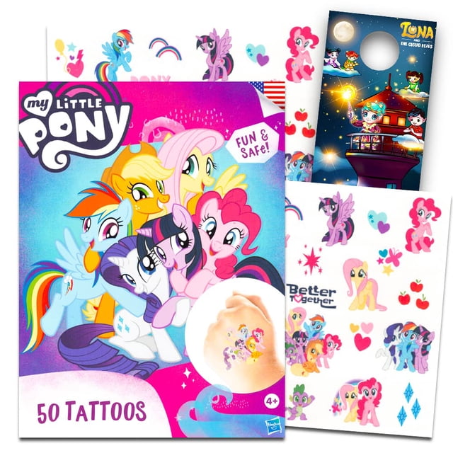 Tatuajes temporales Savvi Disney My Little Pony Kids x50