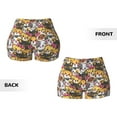 thumbnail image 5 of Kdxio Cute Cat Cartoon Print Workout Shorts for Women Seamless Soft Smooth Gym Yoga Scrunch Active Shorts, 5 of 9
