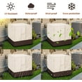 thumbnail image 6 of Large Air Conditioner Covers for Outside, Ac Unit Covers Outdoor, Durable AC Cover Water Resistant Fabric Windproof Design, Beige, 36*36*39", 6 of 8