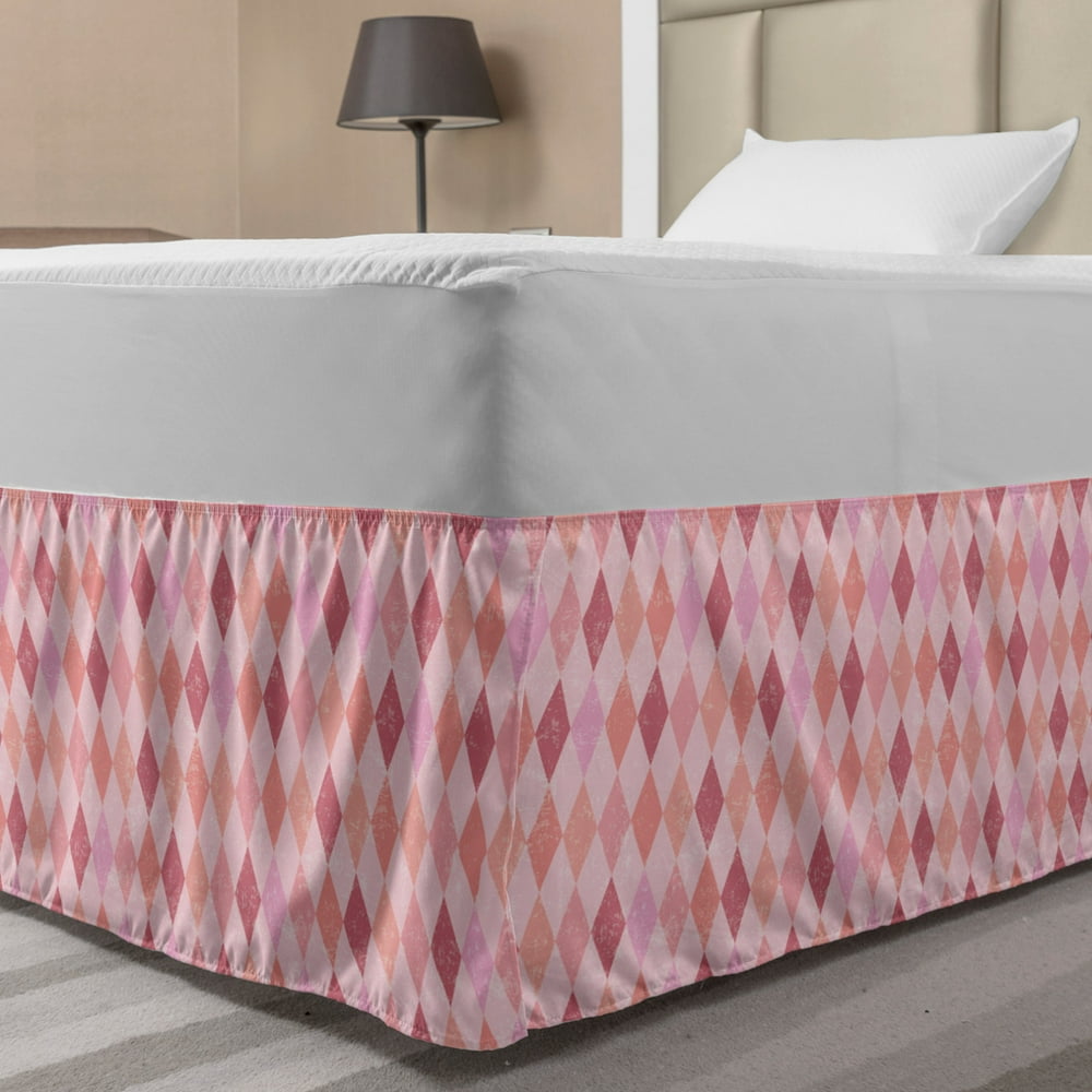 Pink Bed Skirt, Shades of Pink for Vintage Weathered Background with