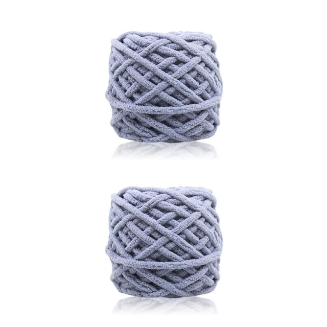 Bewildely Hilo de tejer de 100g, bufanda de hilo para tejer a mano, gorro, gorro, hilos de ganchillo tejidos a mano, accesorio de costura No.14 2piezas