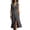 Dark Gray, variant on Ohufall Womens Dress Cotton Linen Sleeveless V Neck Maxi Dress Button Split Flowy Fashion Summer Sundress