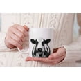 thumbnail image 7 of WIRESTER 11 Oz Ceramic Tea Cup Coffee Mug, Black Spot Cow, 7 of 7
