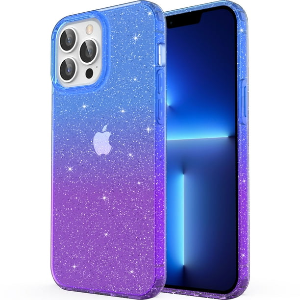 Ulak Phone Case For Iphone 13 Pro For Girls Women Cute Slim Shockproof Bumper Case For Apple Iphone 13 Pro 6 1 Inch 21 Blue Purple Walmart Com