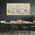 thumbnail image 2 of IDEA4WALL Extra Large Framed Canvas Print Wall Art Wildflower Meadow Watercolor Illustrations Colorful Fine Art Retro Floral Wall Decorative Oversized Artwork Relax/Calm for Living Room - 60"x30", 2 of 5