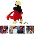 thumbnail image 2 of Shisuyan 2Pcs Halloween Plush Stuffed Parrot on Shoulder Pirate Costume Accessory Realistic Parrot Ornament Plush Parrot Toy Parrot Prop for Pirate Costume, 2 of 8