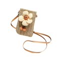 thumbnail image 4 of Segolike Crossbody Bag Women Trendy Women Woven Handbag for Travel Beach Holidays With Flowers, 4 of 7