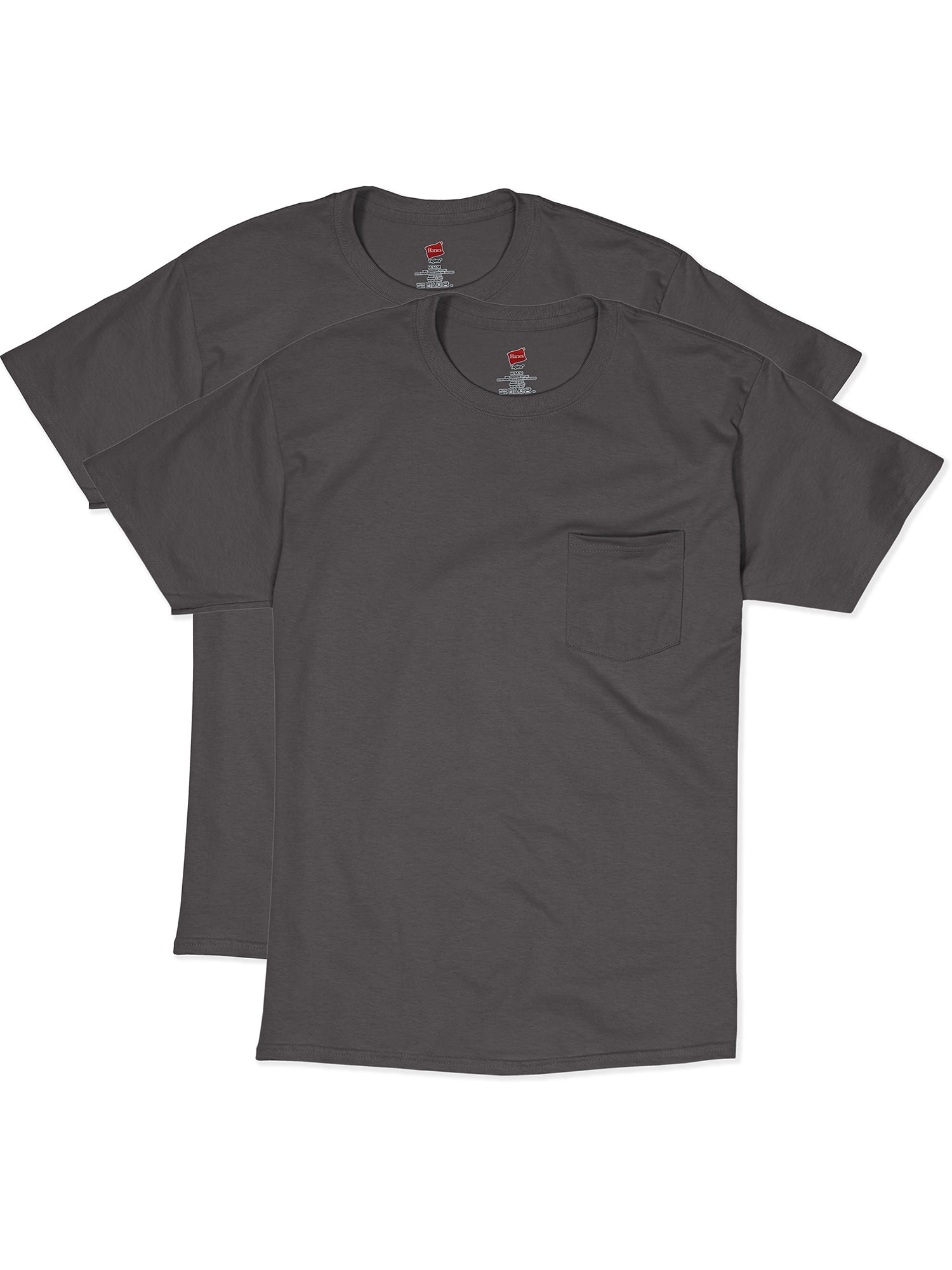 Hanes Men's Short Sleeve Pocket Tee Value Pack (2pack)
