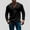Black, variant on Men's Button Deep V Neck T-Shirt Long Sleeve Henley T-Shirt Casual Slim Muscle Lightweight Solid Color Spring Tops