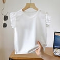 thumbnail image 3 of Gubotare Girls T Shirts Athletic Baby and Toddler Girls' Animal Short Sleeve Graphic T-Shirts 12-18 Months,White, 3 of 5