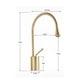 thumbnail image 3 of Grifo Mezclador Para Baño Lavabo Llave Monomando Fregadero Acabado Mate Color Dorado, 3 of 5