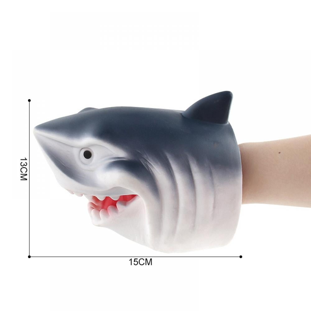 Novelty And Funny Toys Wild Animals Shark Gloves Rubber Hand Puppets  Halloween Props Children's Model Toys，12 Types 