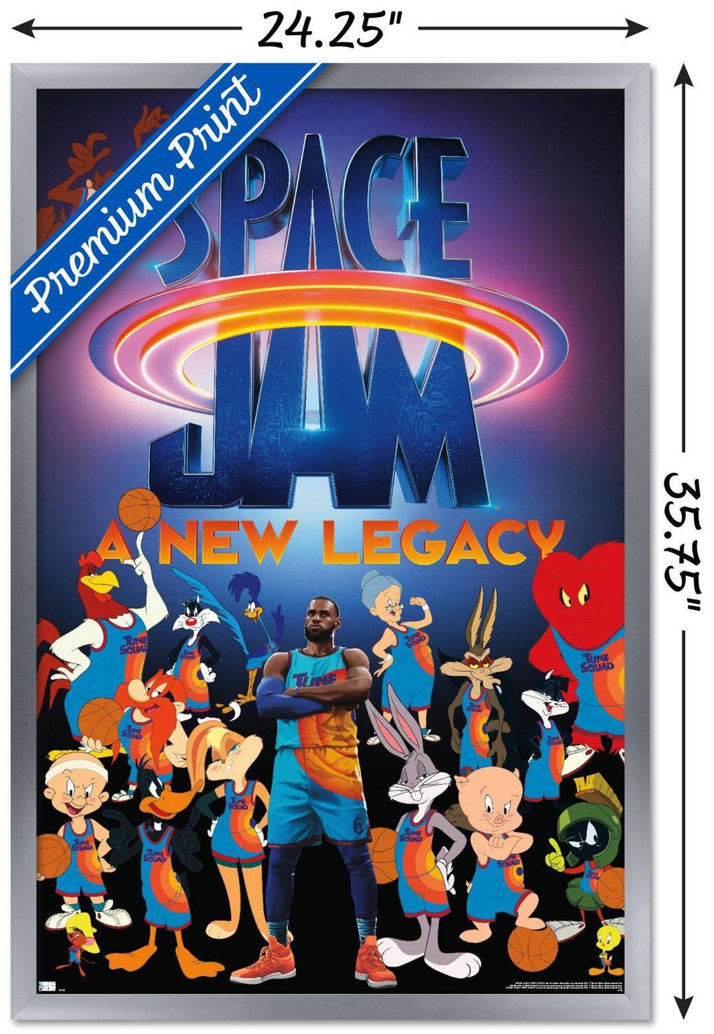 Space Jam: A New Legacy - Team Wall Poster, 14.725" x 22.375"