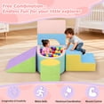 thumbnail image 4 of Juguetes de escalada para niños pequeños JUOIFIP, bloques de espuma de 6 piezas con piscina de pelotas, 4 of 8