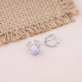 thumbnail image 4 of Minimalist Metal Silver Irregular Open Ring Large  Pearl Ring Baroque Pearl Rings Adjustable Irregular Ring Open Adjustable Pearl Ring Geometric Finger Ring Set Jewelry 2Pcs, 4 of 7