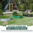 thumbnail image 2 of Galvanized Raised Garden Bed Kit, Galvanized Planter Garden Boxes Outdoor, Oval Large Metal for Vegetables,brown, 2 of 11