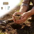 thumbnail image 1 of Biodegradable Paper Pulp Starter Tray Kit, Complete Seed Germination Set With Mini Gardening Tools, for Indoor Herb Planting, Beige, 1 of 7