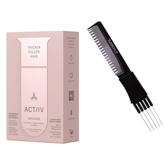 ACTIIV HAIR SCIENCE Recover SHAMPOO   Conditioning System for WOMEN KIT DUO, Thickening Treatment SET, Active Activ ACTIIVE ACT/IV (Women System Box Kit (3 oz   3 oz))