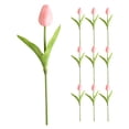 thumbnail image 2 of 10pcs tulipanes artificiales tulipanes falsos flores artificiales oficina en el hogar decoraciones de ramas florales, 2 of 4