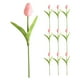 thumbnail image 2 of 10pcs tulipanes artificiales tulipanes falsos flores artificiales oficina en el hogar decoraciones de ramas florales, 2 of 4