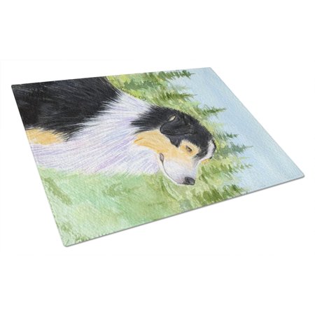 

Carolines Treasures SS8316LCB Australian Shepherd Glass Cutting Board Large 12H x 16W multicolor