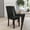 Black, variant on Merrick Lane Black Faux Leather Panel Back Parson's Chair for Kitchen, Dining Room and More
