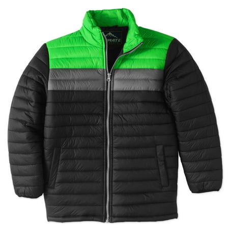 Color Block Zip Up Bubble Jacket (Little Boys & Big Boys)