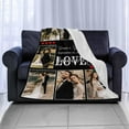 thumbnail image 4 of AISENIN Heart Personalized Blanket Memorial Gift 8 Photos Customized Blankets Throw Blanket for Family Lover Birthday Wedding Christmas, 4 of 5