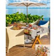 thumbnail image 5 of Fsddascl Hello Fall Outdoor Tablecloth - 60x120 Inch Rectangle Dining Table Cover, Orange Pumpkins Birds Rustic Thanksgiving Waterproof Outdoor Table Cloth with Umbrella Hole & Zipper for Patio, 5 of 7