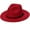 Red, variant on Ausyst Hats Clearance! Womens Fashion Classic Wide- Floppy Panama Hat Belt Buckle Wool Fedora Hat