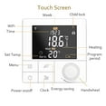 thumbnail image 3 of Tuya Smart Wifi Temperature Thermostat Warm Floor Heating Controller Alexa Voice Digital ProgramBoiler Thermoregulator ,Easy to Install, 3 of 7