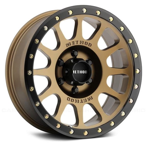 17 x 8.5 in. NV Bronze & Black Street Loc Wheel