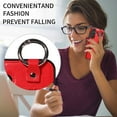 thumbnail image 6 of TECH CIRCLE Case for Samsung Galaxy A35 (6.6") 2024 - Lightweight Leather Phone Case with Stand & Card Holder & Buckle & Hand Strap, Protective Functional Cover, Red, 6 of 8