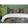 thumbnail image 4 of Ambesonne Nature Duvet Cover Sets, Road in Forest Carolina, 2-King, Fern Green Umber, 4 of 7