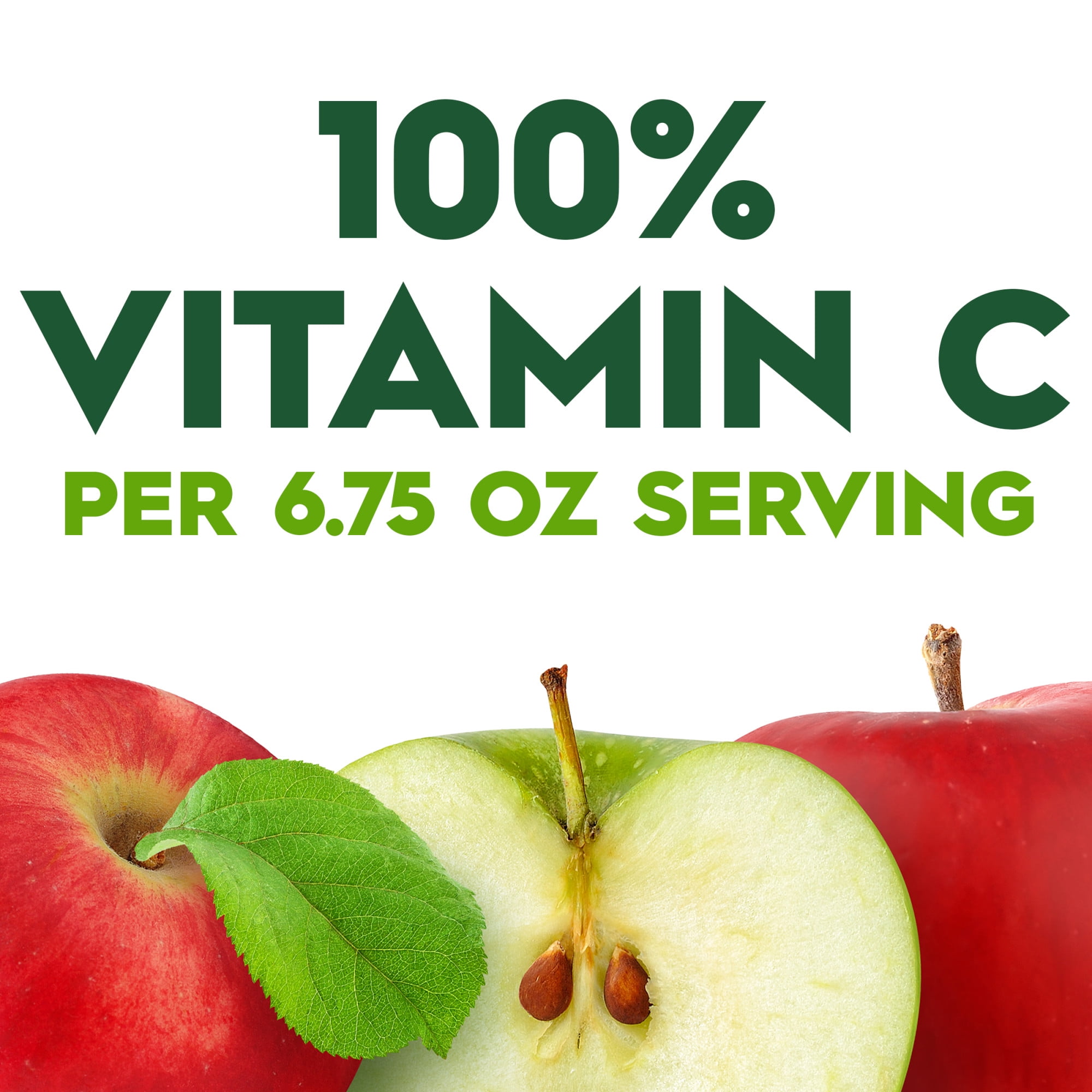 (2 pack) Juicy Juice 100% Juice, Apple Juice, 8 Count, 6.75 fl oz Juice Boxes