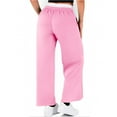 thumbnail image 4 of CQONEPT Women's Fleece Sweatpants High Waisted Drawstring Elastic Waist Pant Comfor Causal sports Trousers with Pockets Pink XXL, 4 of 6