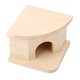 thumbnail image 4 of Cama para hámster de madera Natural, cabaña, Animal PEQUEÑO, casa cálida, nido para hámster, 4 of 5