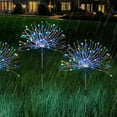 thumbnail image 4 of 4 Pack Solar Garden Fireworks Lamp, For Garden Pathway Lawn Decor Colorful Light 90led 2 Functions, 4 of 5