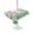 Pink, Green, White, variant on Outdoor Tablecloth with Umbrella Hole for Patio/Picnic/Party/Camping, Pink Flamingo Waterproof Table Cloth Round Cover Washable, Summer Tropical Palm Leaves Modern (Dia 60")