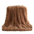 thumbnail image 1 of Bamboohart Fausse Fourrure Extra Douce Unie Réversible Duveteuse Légère à Longs Poils Shaggy Bouffante Douillette Peluche Molletonnée Microfibre Confortable pour Canapé Sofa Lit, 1 of 4