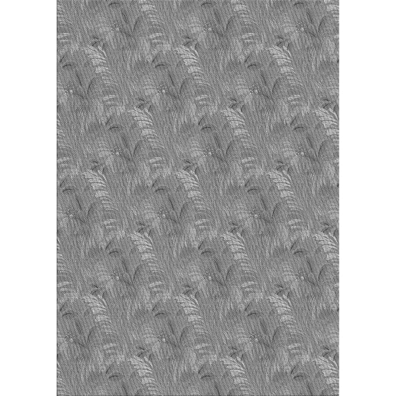 Ahgly Company Indoor Rectangle Patterned Smokey Gray Area Rugs, 5' x 7'