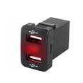 thumbnail image 1 of Kenally de coche con reemplazo de adaptador de carga de coche LED dual USB para Corolla/Prado/Reiz, rojo, FTU Type3 NO3 Kenally VI000595-01B, 1 of 1