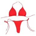 thumbnail image 1 of Micro Bikini Traje De Baño Sexy Brasileño Halter Triangular, 1 of 4