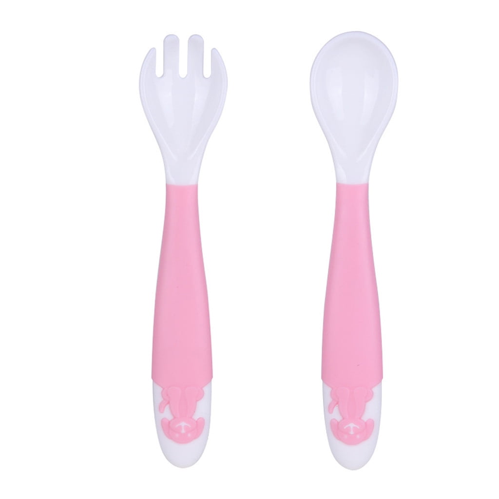 QIIBURR Baby Feeding Spoon Self Feeding Spoons for Babies Baby Training