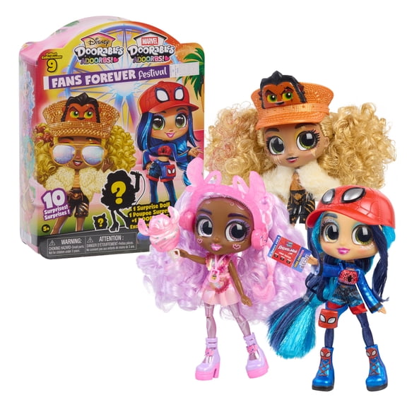 Disney Doorables Adoorbs! Series 3 Dolls, 5.5-inch Festival-Themed Doll, 11-Pieces, Ages  5 and Up